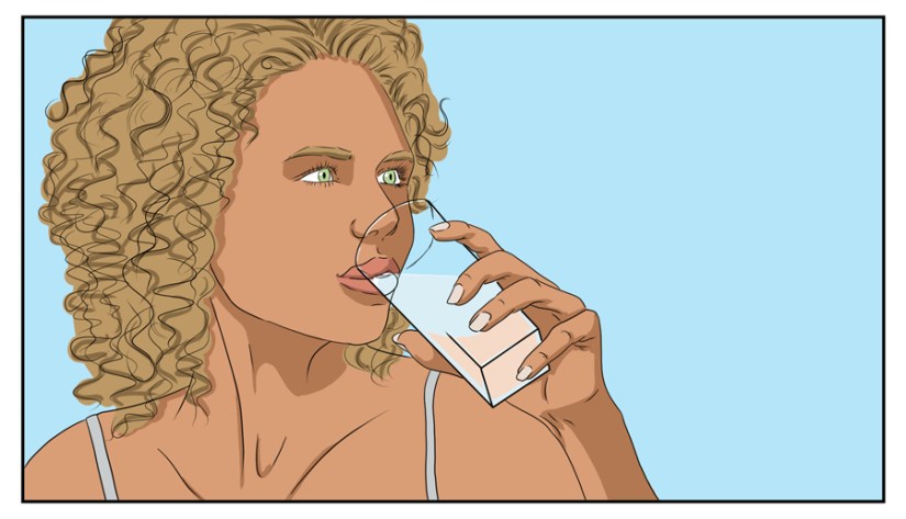 Woman Drinking Water